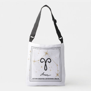 Minimalistische Zodiac Aries Crossbody Tasche