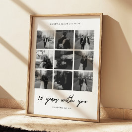 Minimalistischen 10-jährige Fotos Poster