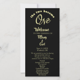 Minimalistischen Zwei werden Black & Gold-Hochzeit