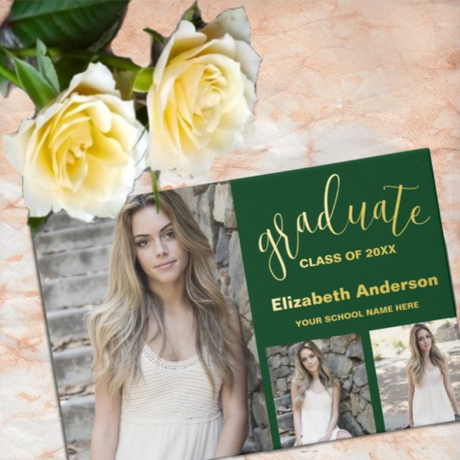 Minimalistischer Abschluss mit 3 Fotos Gästebuch (Von Creator hochgeladen)