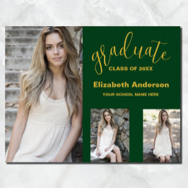 Minimalistischer Abschluss mit 3 Fotos Poster