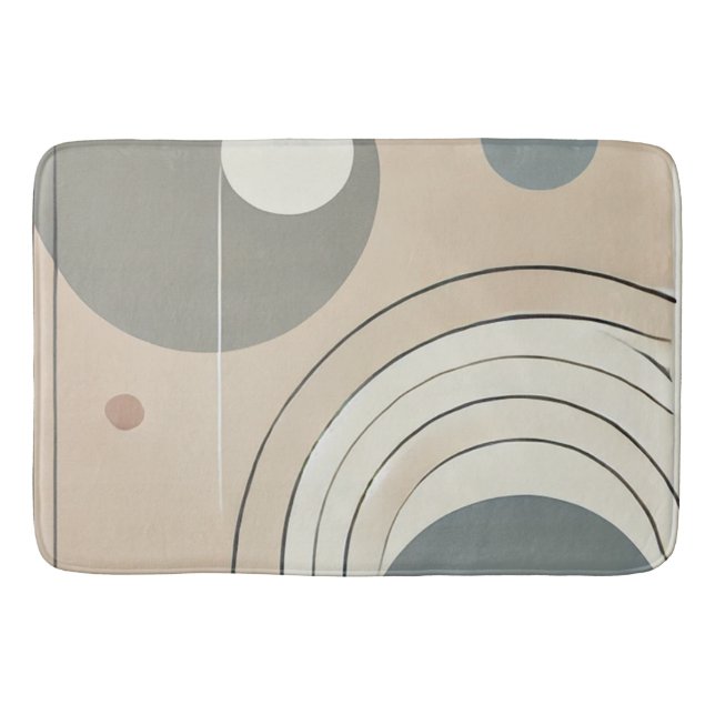 Minimalistischer Abstrakter Bademantel Badematte (Vorderseite)