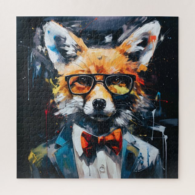 Minimalistischer Abstrakter Fuchs (Vertikal)