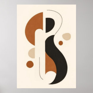 Minimalistischer abstrakter geometrischer Druck | Poster