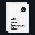 Minimalistischer alter Neugeborener Blau Moderner, Save The Date<br><div class="desc">Spaß Weg,  Ihre Verlobung anzukündigen / Save the Date. Kann vollständig an Ihre Bedürfnisse angepasst werden,  um Ihren Anzug zu erfüllen. © Gorjo Designs. Made for you via Zazzle Plattform. // Benötigen Sie Hilfe bei der Anpassung Ihres Designs? Andere Ideen got? Kontaktieren Sie mich (Zoe) direkt.</div>