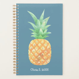 Minimalistischer Ananas Personalisiert Planer