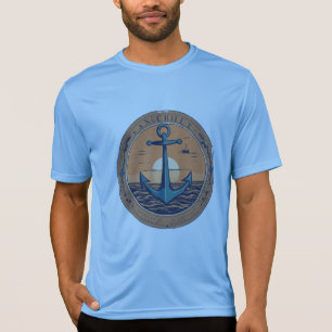 Minimalistischer Anker - Symbol der Festigkeitsges T-Shirt