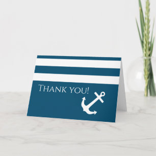 Minimalistischer Anker und Streifen Nautic Vielen Karte