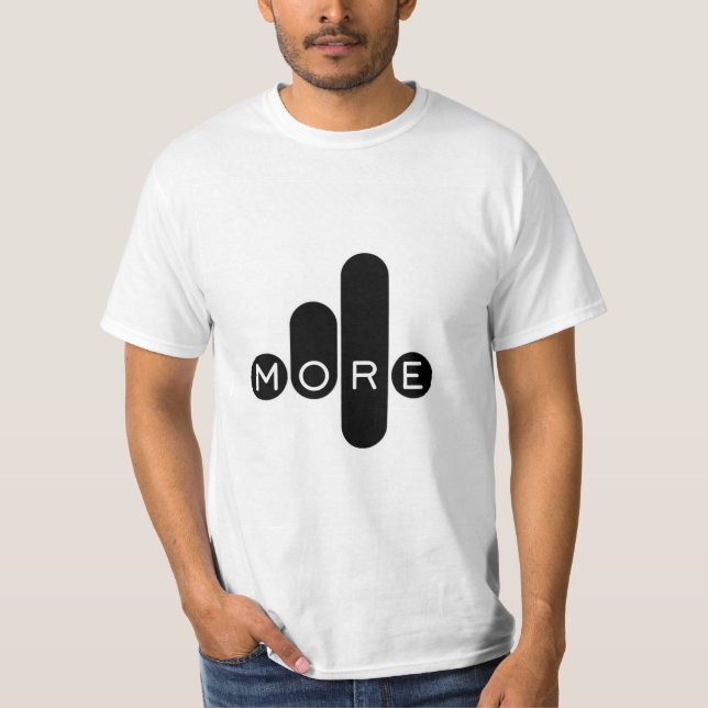 Minimalistischer ästhetischer T - Shirt Design Tre (Vorderseite)