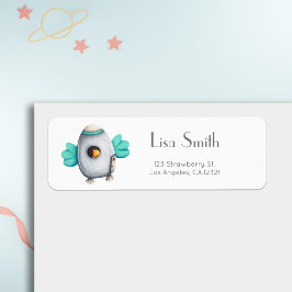 Minimalistischer Astronautenvogel mit Raumschiff K