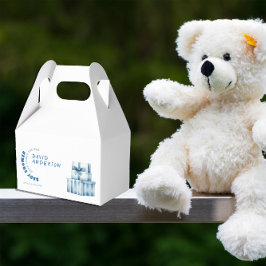 Minimalistischer Baby-Duschboy Geschenkschachtel
