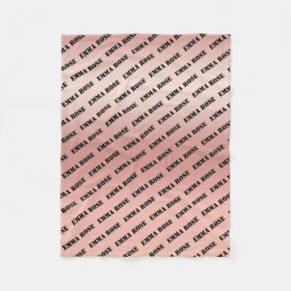 Minimalistischer Baby Name Wiederholung Muster Fleecedecke