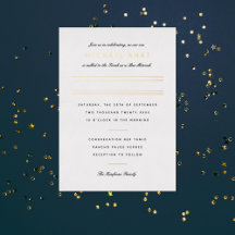 Minimalistischer Bar Mitzvah-Goldstreifen