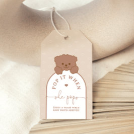 Minimalistischer Bären Pop es, wenn sie Pop Dusche Geschenkanhänger