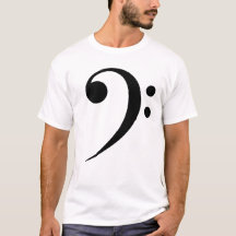 Minimalistischer Bass-F-Schlüssel-Musik-Symbol-Mus