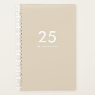 Minimalistischer Beigname Planer