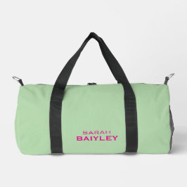 Minimalistischer benutzerdefinierter Name modern  Duffle Bag