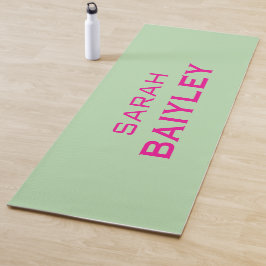 Minimalistischer benutzerdefinierter Name modern  Yogamatte