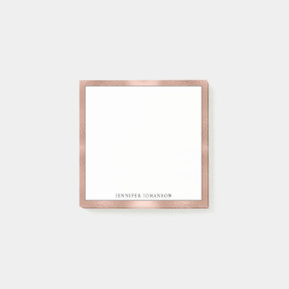 Minimalistischer benutzerdefinierter Name Professi Post-it Klebezettel