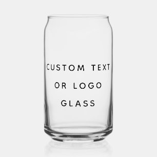 Minimalistischer benutzerdefinierter Text oder Log Dosenglas