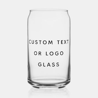 Minimalistischer benutzerdefinierter Text oder Log Dosenglas