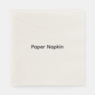 Minimalistischer benutzerdefinierter Text Personal Serviette