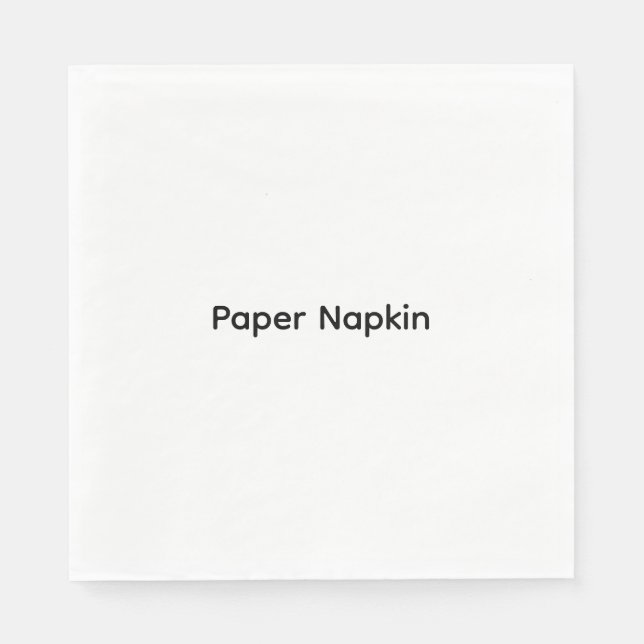 Minimalistischer benutzerdefinierter Text Personal Serviette (Vorderseite)