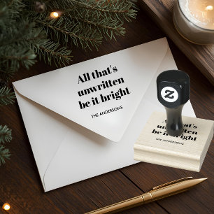 Minimalistischer benutzerdefinierter Weihnachten Gummistempel