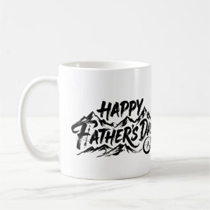 Minimalistischer Berggrat-Vatertags-Becher Kaffeetasse