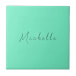 Minimalistischer Beruflicher Name Handschriftlich Fliese<br><div class="desc">Modernes Berufliches, einfaches Design.</div>