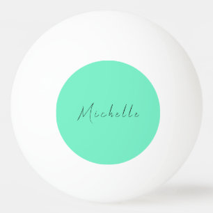 Minimalistischer Beruflicher Name Handschriftlich Tischtennisball