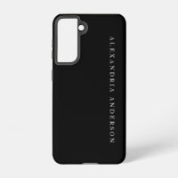 Minimalistischer Beruflicher Name Schwarz