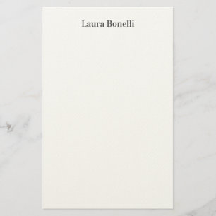 Minimalistischer Beruflicher Schlichter Name Briefpapier