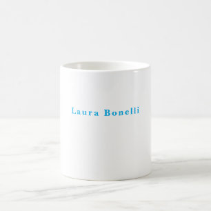 Minimalistischer Beruflicher Schlichter Name Kaffeetasse