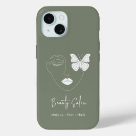 Minimalistischer Beruflicher Schönheitssalon Grün Case-Mate iPhone Hülle