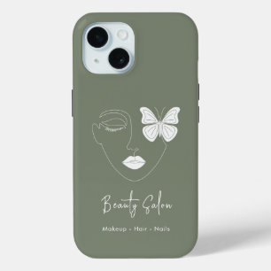 Minimalistischer Beruflicher Schönheitssalon Grün Case-Mate iPhone Hülle