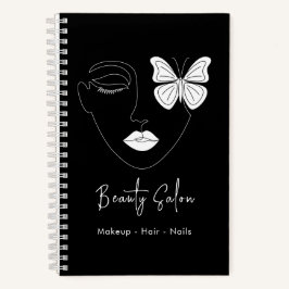 Minimalistischer Beruflicher Schönheitssalon Schwa Notizbuch