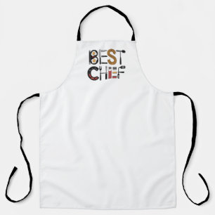 Minimalistischer "BEST KOCH" Küchenwerkzeuge Typog Schürze