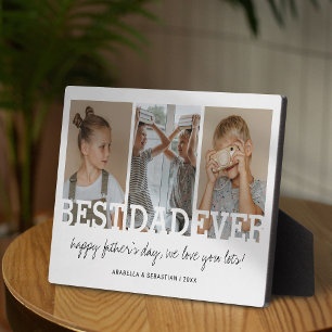 Minimalistischer bester Vater je Foto Fotoplatte