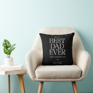 Minimalistischer bester Vater je Moderner Vatertag Kissen