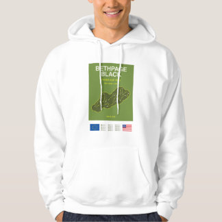 Minimalistischer Bethpage Black Ryder Cup Line Art Hoodie