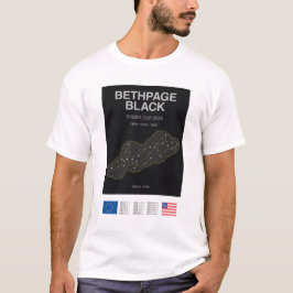 Minimalistischer Bethpage Black Ryder Cup Line Art T-Shirt