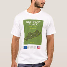 Minimalistischer Bethpage Black Ryder Cup Line Art