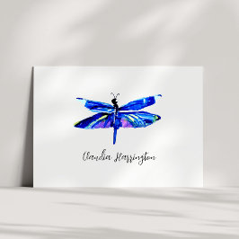 Minimalistischer Blaue Libelle Elegante Natur Insp