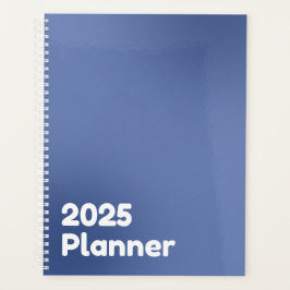 Minimalistischer Blauer Farbverlauf 2025 Planer