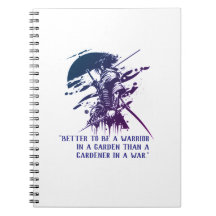 Minimalistischer blauer Tinte Samurai Krieger Spir