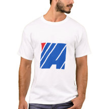 Minimalistischer blauer und roter geometrischer St