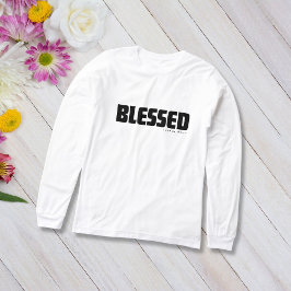 Minimalistischer BLESSED Psalm 119:1 Christlicher  Tri-Blend Shirt