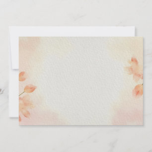 Minimalistischer Blumenhintergrund Einladung