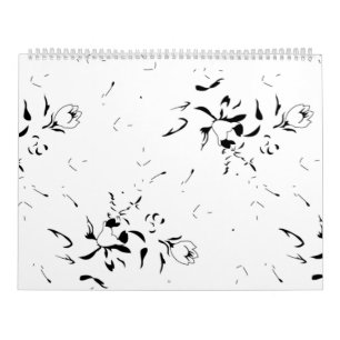 Minimalistischer Blumenkalender   Schicker moderne Kalender